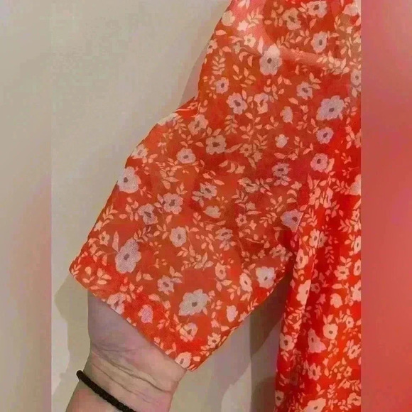 ELODIE Women's Mesh Short Sleeve Bodysuit Cross Front Fitted Top S - Picture 10 of 12